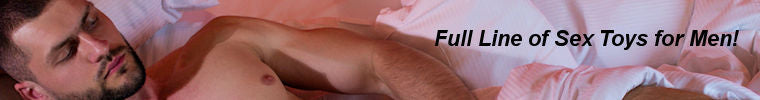 Adult sex toys for men including cock rings, masturbators, and prostate toys.