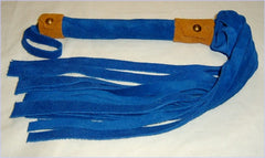 Wide Lash Leather or Suede Flogger