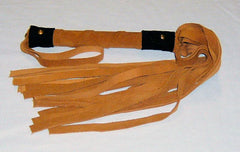 Wide Lash Leather or Suede Flogger
