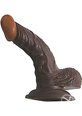 All American Whoppers Dildo with Balls - Chocolate - 5in