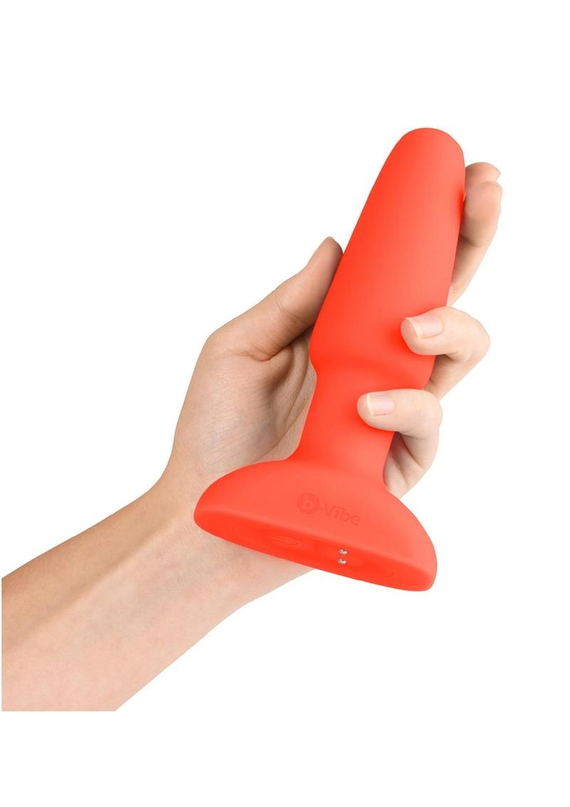 B-Vibe Rimming Plug 2 Rechargeable Silicone Anal Plug with Remote