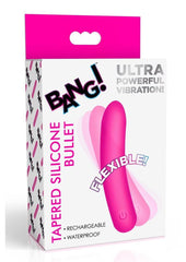 Bang Tapered Flexible Silicone Rechargeable Bullet - Pink