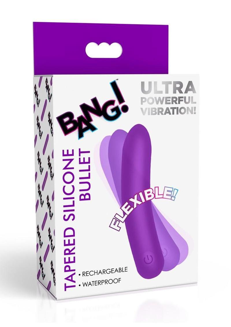 Bang flexible tapered rechargeable silicone bullet vibrator
