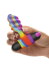 Bang Vibrating Rainbow Butt Plug Silicone Rechargeable - Anal PLug for Men or Women