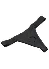 Bedroom Bliss Chérie Thong Strap-On Panty Harness - Black - Small