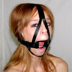 BDsm Gag Bondage Gag Hard Plastic Ring Gag With Harness