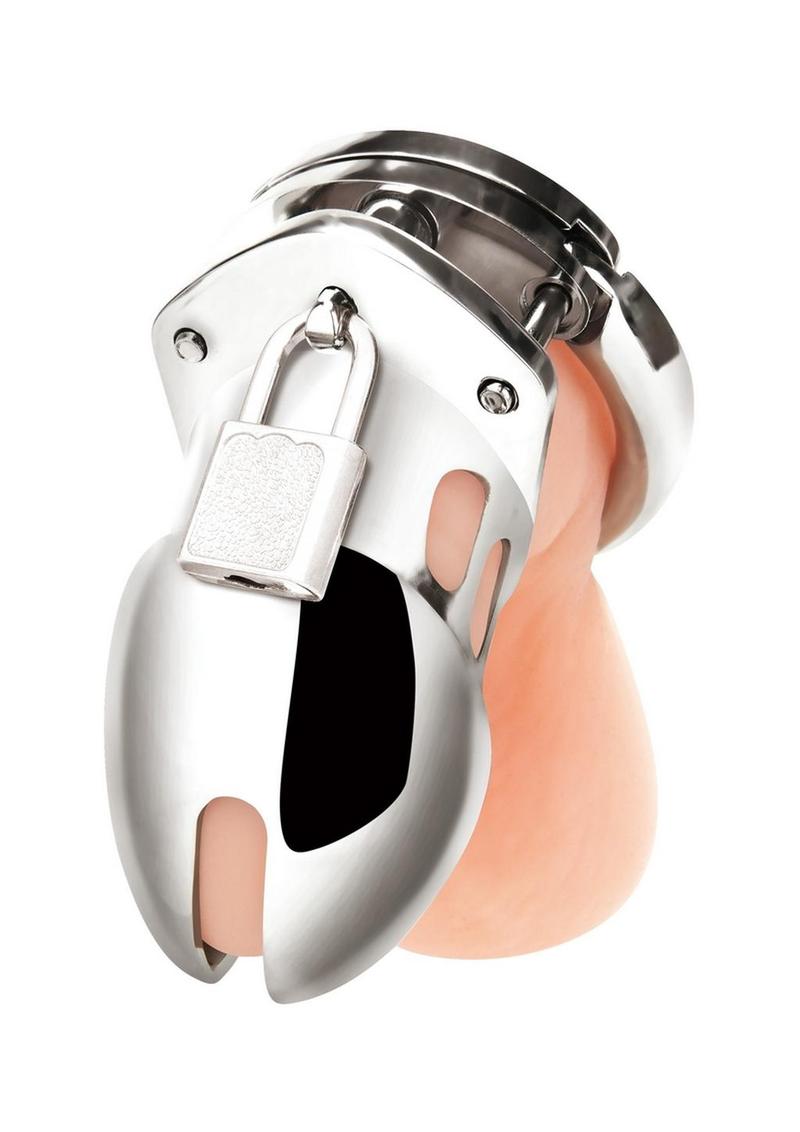 Blue Line Cock Humiliation Chastity Cage Small 2.75in - Stainless - Steel