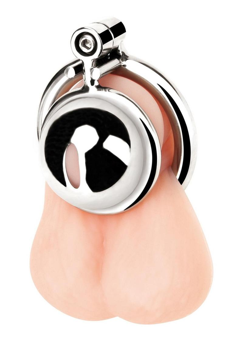 Blue Line Mini Cock Micro Chastity Cage - Stainless - Steel