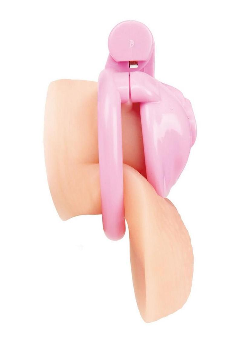 pussy shaped chastity cage for sissy training crafted from body safe materials for comfortable long wear