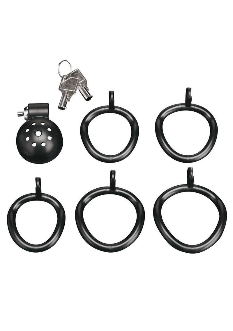 blueline micro chastity device featuring breathable design for extended comfort and durability