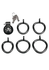 blueline micro chastity device featuring breathable design for extended comfort and durability