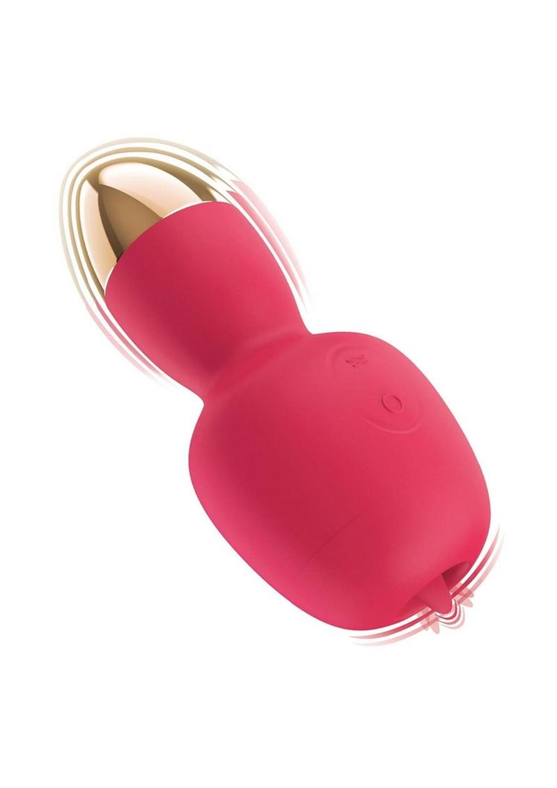 Clit-Tastic Intense Dual Massager Rechargeable Silicone Vibrator with Clitoral Stimulator