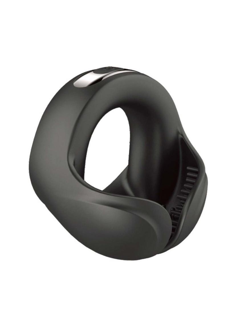 Cockpower Scrotum Hugger Rechargeable Silicone Cock Ring - Black