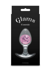 Premium silicone butt plug with sparkly marble core perfect for adventurous anal play