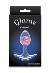 Cosmic Glams Silicone Anal Plug - Pink - Small