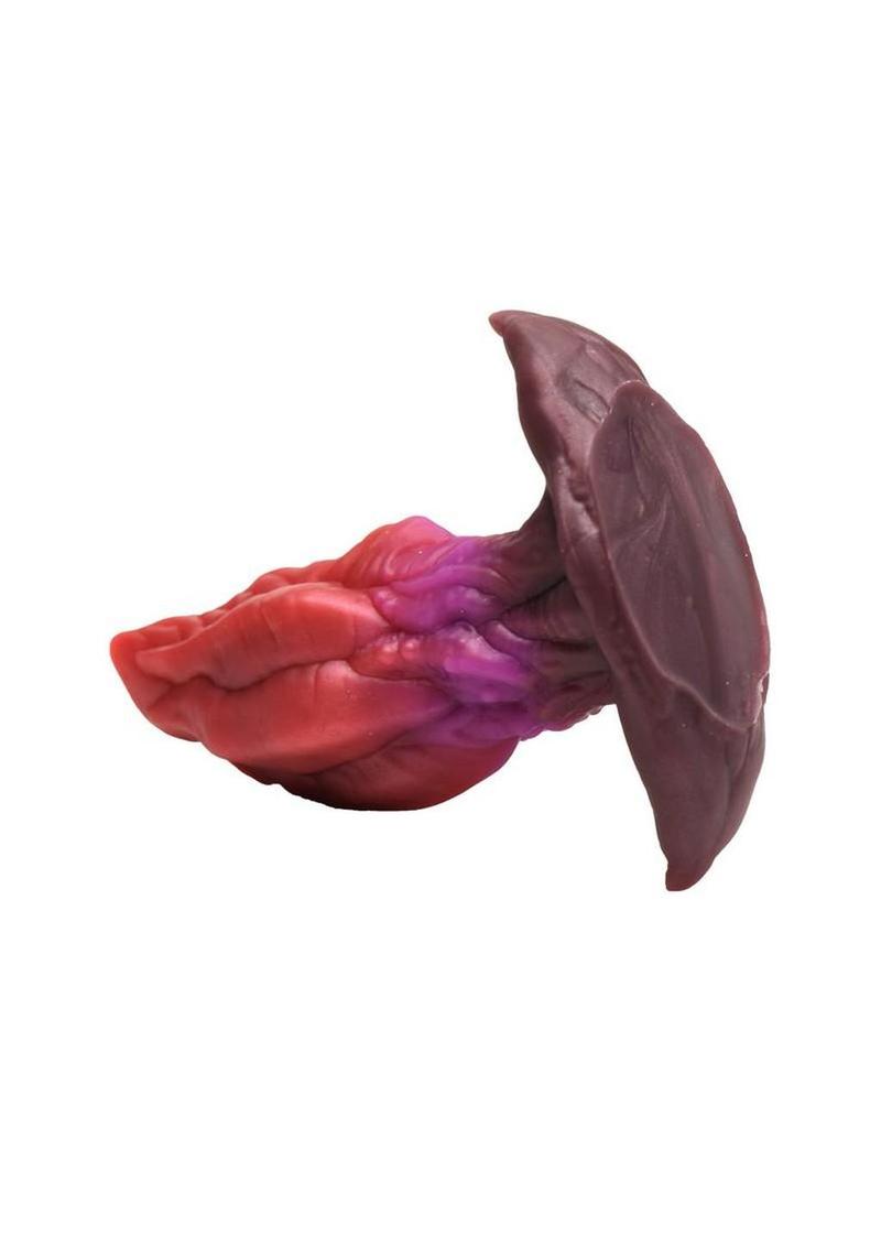Ribbed anal plug in cosmic colors for adventurous anal play and kinky fantasy fun