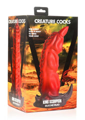 Creature Cocks King Scorpion Silicone Dildo - Black/Red