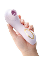 Delice Fleus Air Pulsing Vibe Rechargeable Silicone Clitoral Vibrator - Barely