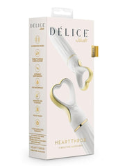 Delice Heartthrob Rechargeable Silicone Female Vibrator - White Bouquet