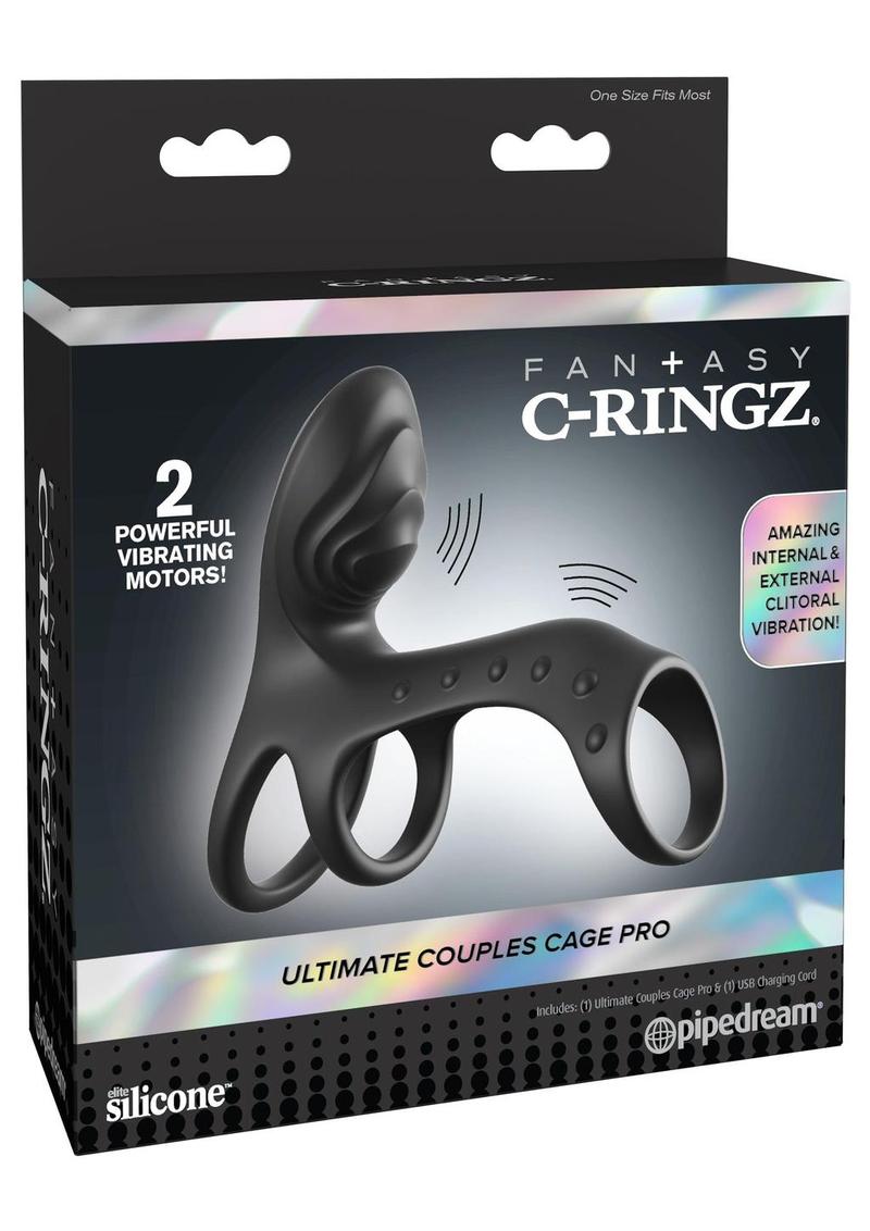 Fantasy C-Ringz Ultimate Couples Cage Pro - Black