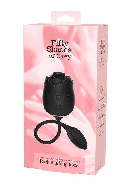 Fifty Shades Of Grey Dark Blushing Rose Rechargeable Silicone Clitoral Stimulator