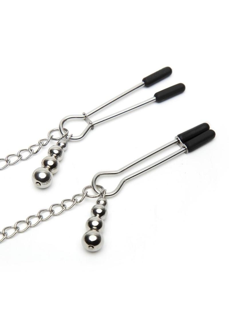 Beautiful lace and satin collar offering comfort with adjustable teasing clamps