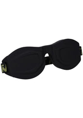 Padded black blindfold bondage accessory