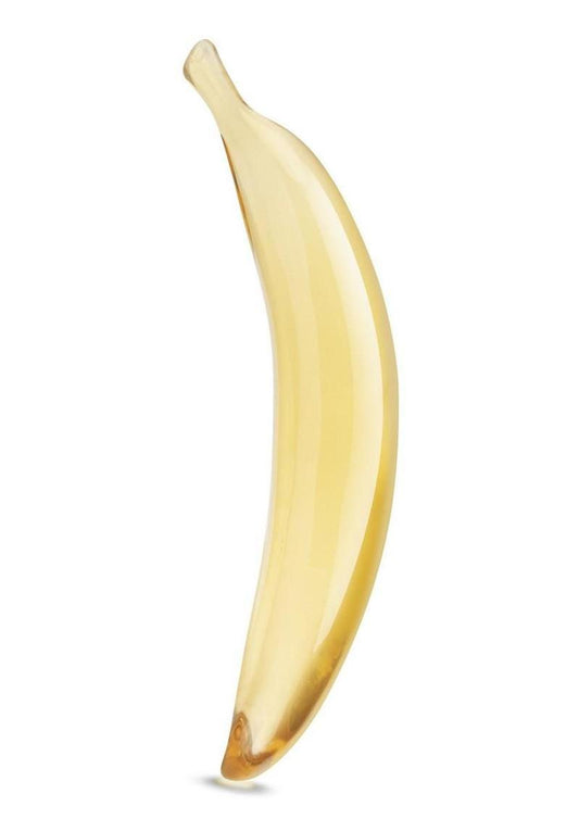 Glas Banana Joy Glass Dildo - Yellow - 7in