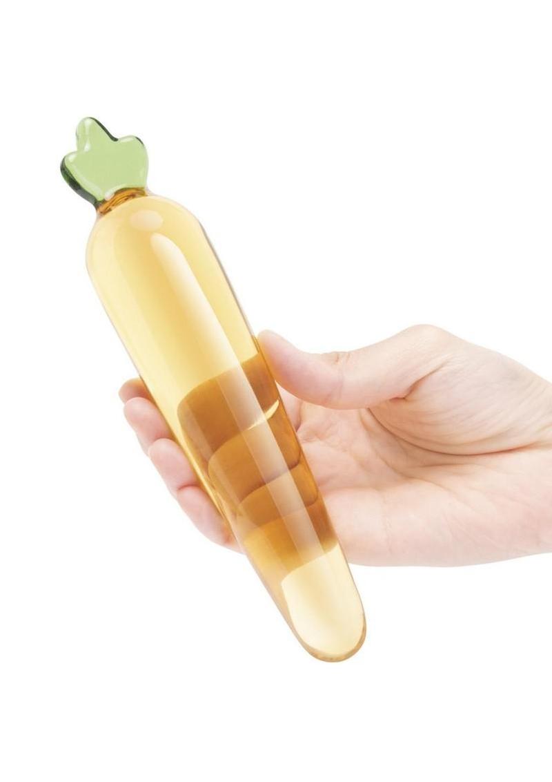 artisanal glass dildo with tapered tip durable fracture resistant and easy to clean design