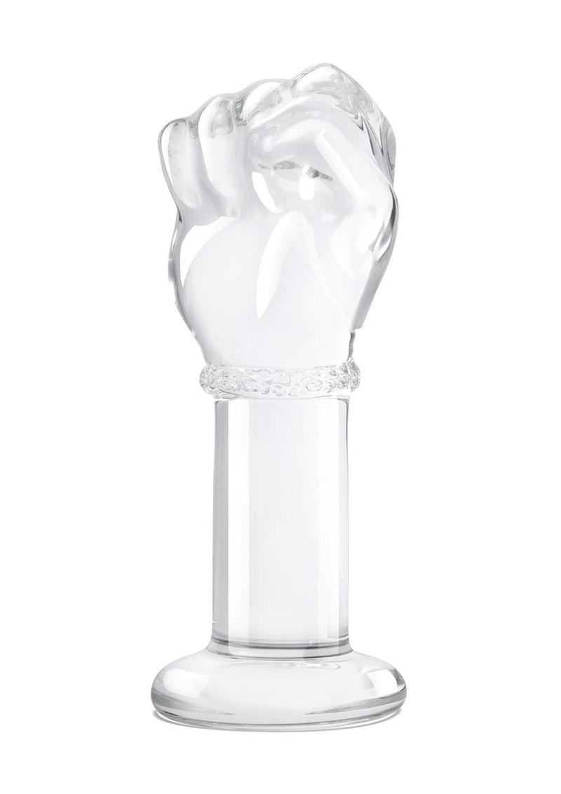 Glas Fist Glass Butt Plug - Clear - 5in
