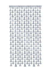 Glitterati Disco Penis Curtains (2 Each 6ft. Panels - Black/Silver