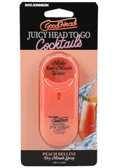 Goodhead Juicy Head Cocktails Dry Mouth Spray To-Go Peach Bellini - .30oz