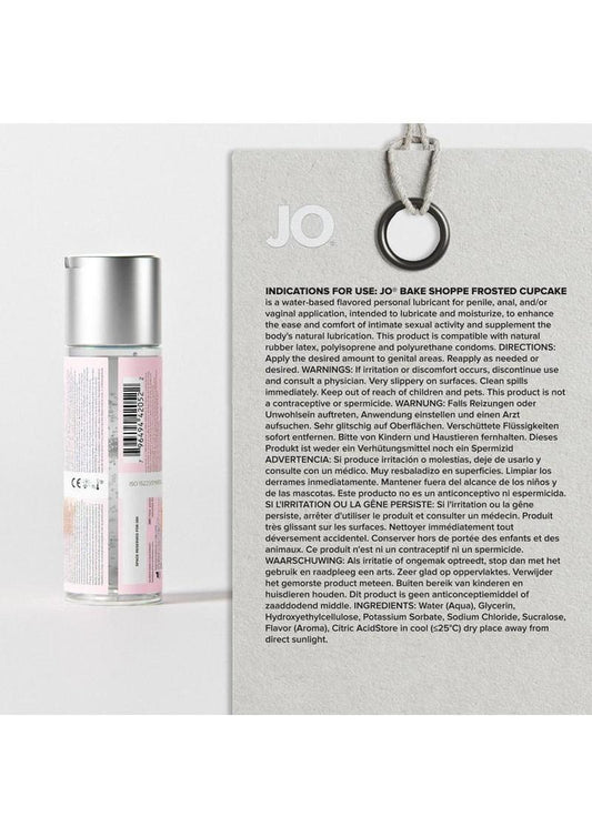 JO Bake Shoppe Flavored Lubricant Frosted Cupcake - 2oz