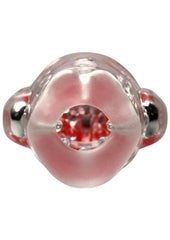 rechargeable suction vibrator stroker with soft mouth like interior