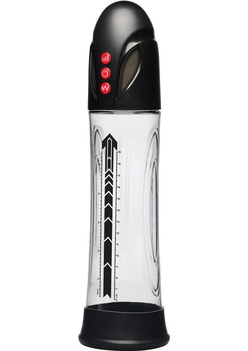 Jock Power Up Automatic Waterproof Rechargeable Penis Pump - Black
