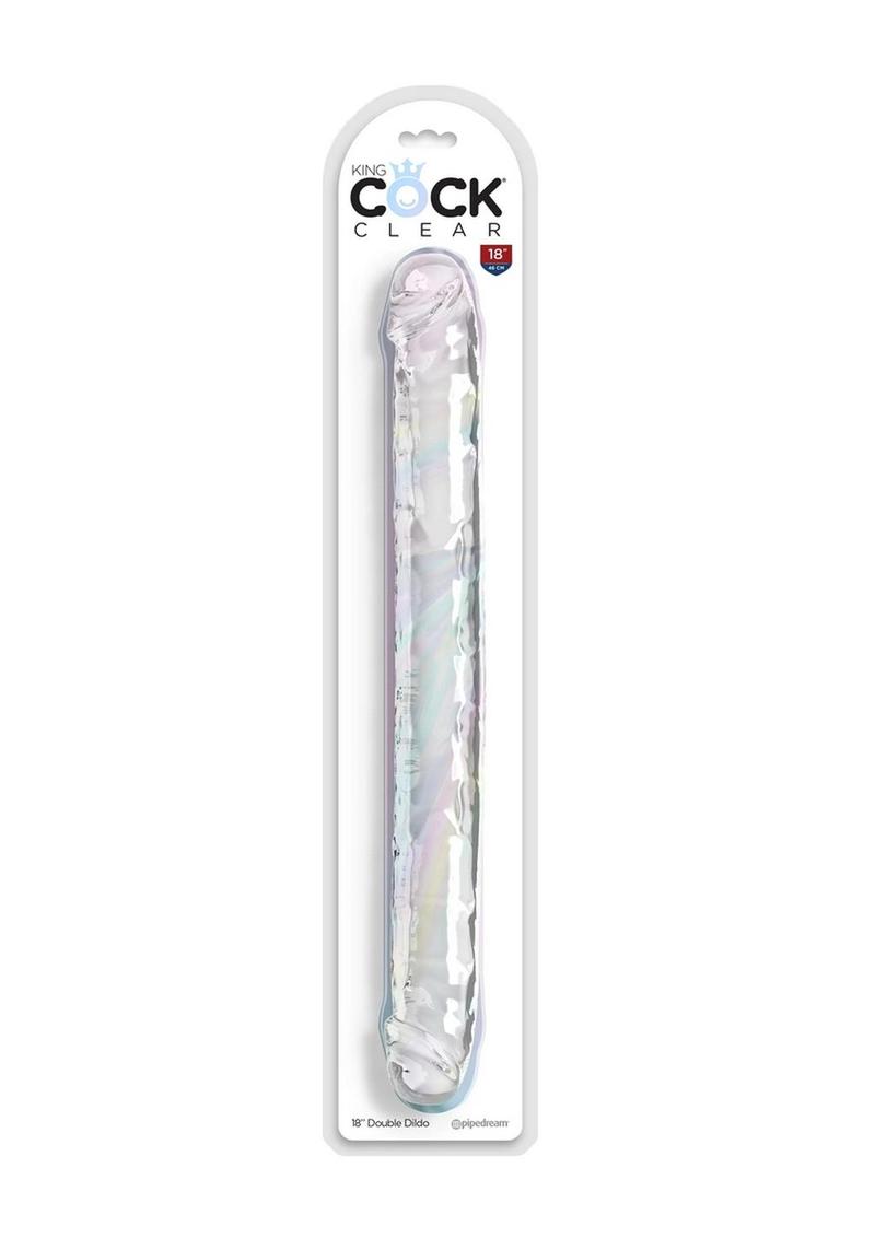 King Cock Clear Double Dildo - Clear - 18in