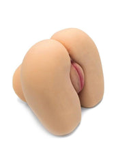 Dual entry realistic male masturbator compact design lifelike skin soft TPE easy cleaning body safe durable for long term satisfaction