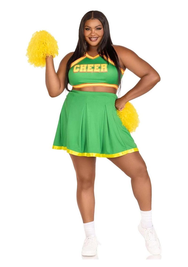 Leg Avenue Bring It Baddie PLus Size BBW Adult cheerleader outfit