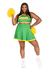 Leg Avenue Bring It Baddie PLus Size BBW Adult cheerleader outfit