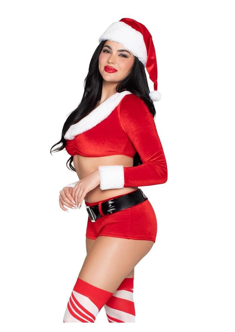 holiday lingerie costume with faux fur trim perfect for adult christmas sex toy and gift ideas