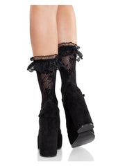 Leg Avenue Floral Lace Ruffle Top Anklets