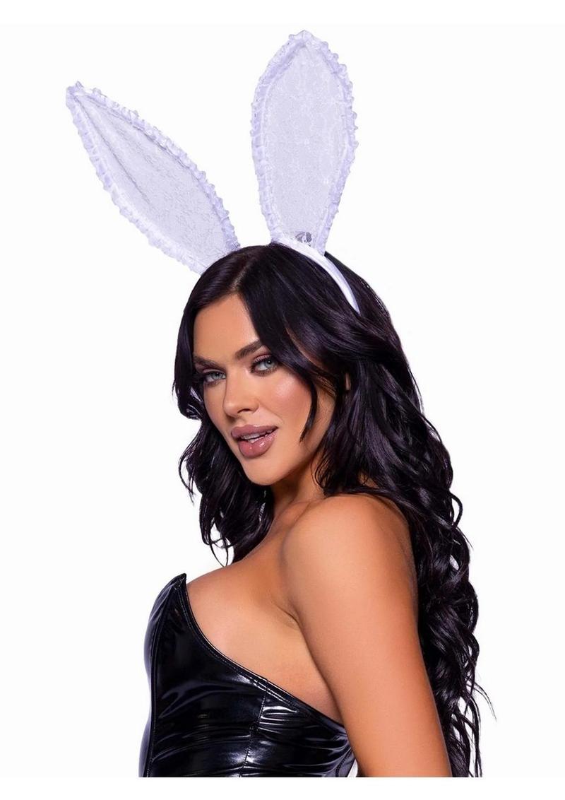 sexy black bunny ears headband for roleplay