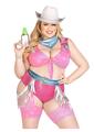 sexy plus size cowgirl roleplay costume 1X–2X