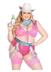 Leg Avenue Space Cowgirl Set BBW Space Cowgirl cosplay lingerie 4PC costume