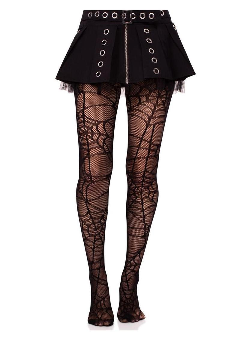 Leg Avenue stitched up net tights sexy fetish wear hosiery