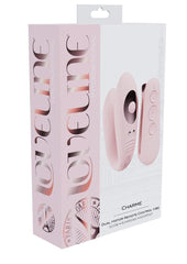 Loveline Charme Dual Motor Silicone Rechargeable Vibrator with Remote Control - Pink