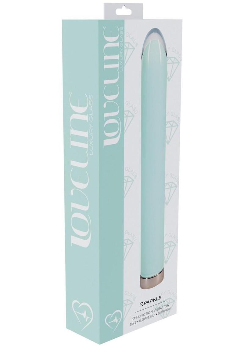 Loveline Sparkle Rechargeable 10 Function Glass Vibrator for females