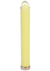 Loveline Sparkle Rechargeable 10 Function Glass Womens Vibrator - Yellow - 6.3in