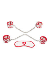 Lux Fetish Naughty Nurse BDSM - Red/White - 5pc/Set