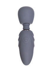 M'lady Rechargeable Silicone Tiny Vibrating Wand - Grey
